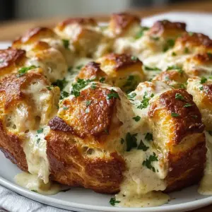 Chicken Alfredo Monkey Bread