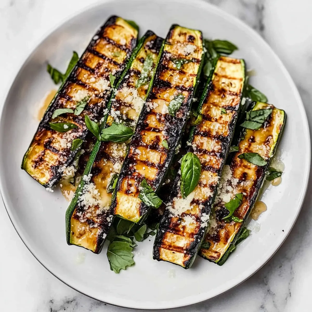Grilled Zucchini with Parmesan