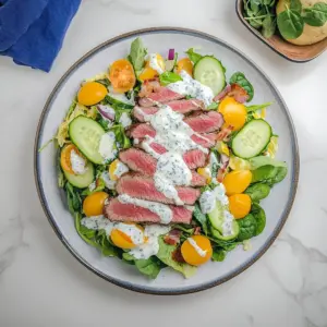 Steakhouse Salad with Blue Cheese Dressing