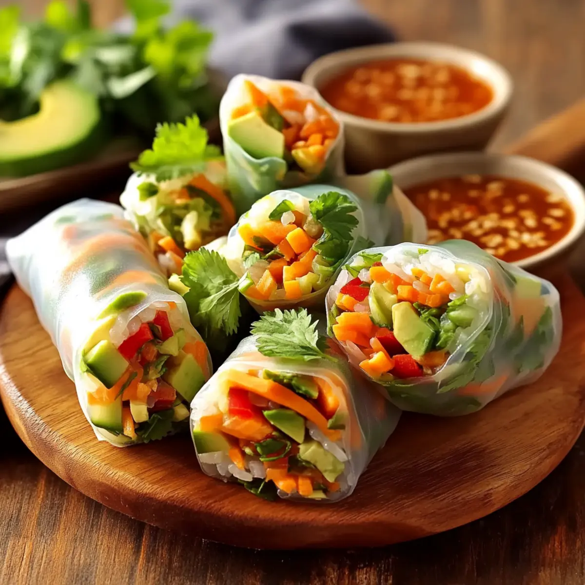 Crispy Rice Paper Veggie Rolls